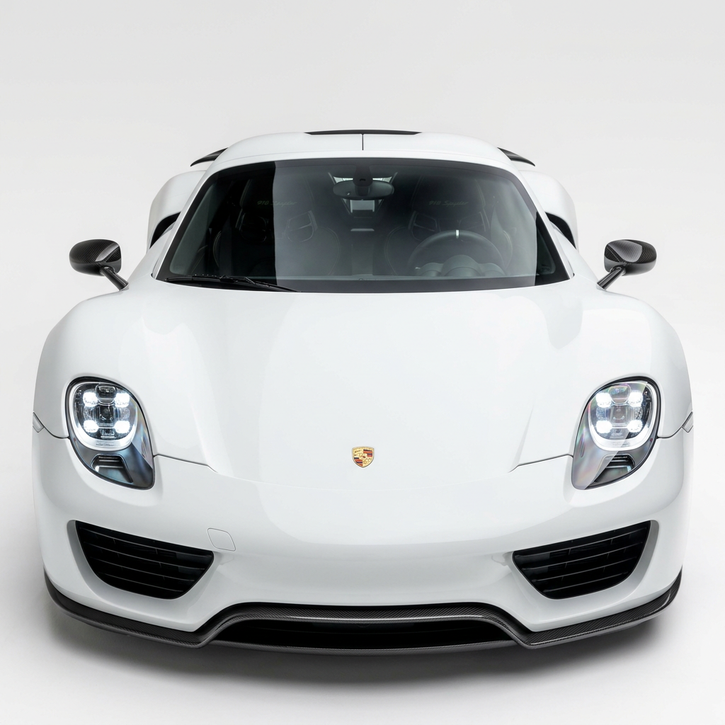 Porsche 918 Tampak Hadapan